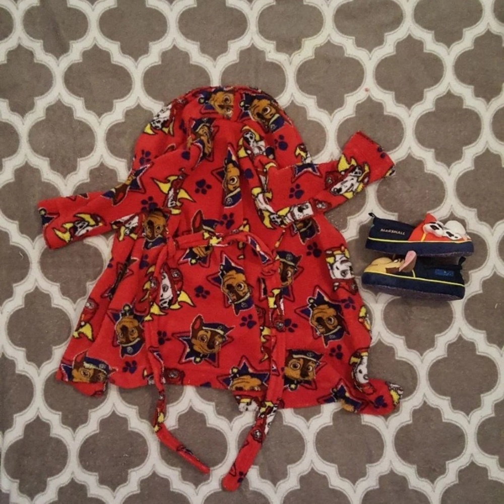Paw Patrol Robe With Matching Shoes - Picture 3 of 4